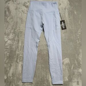 Spiderz Softball Leggings Women’s Small Ice Blue Pockets